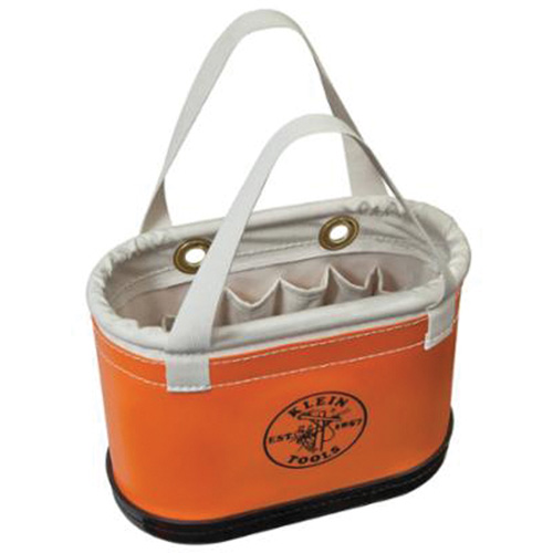 Seau ovale &agrave; coque rigide, 14" lo x 7" la x 10" h, Plastique, Orange PB Rental Co. Ltd.
