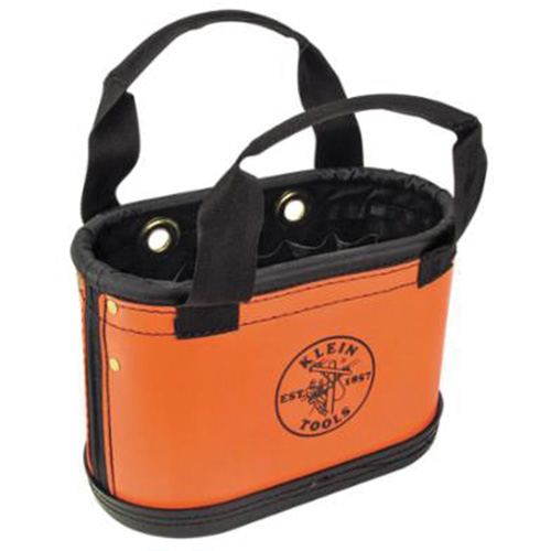 Seau ovale &agrave; coque rigide, 14" lo x 7" la x 10" h, Plastique, Orange PB Rental Co. Ltd.
