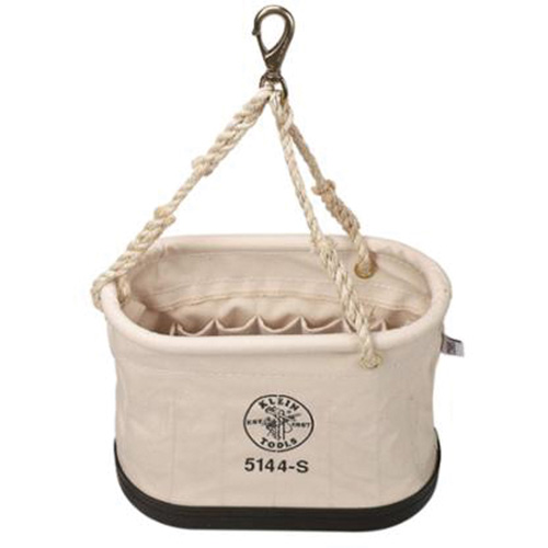 Oval Bucket, Canvas, 15 Pockets, Natural PB Rental Co. Ltd.