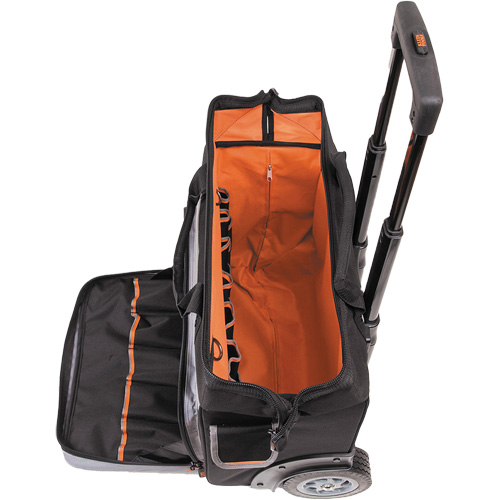 Tradesman Pro Rolling Tool Bag, Ballistic Polyester, 24 Pockets, Black/Orange PB Rental Co. Ltd.