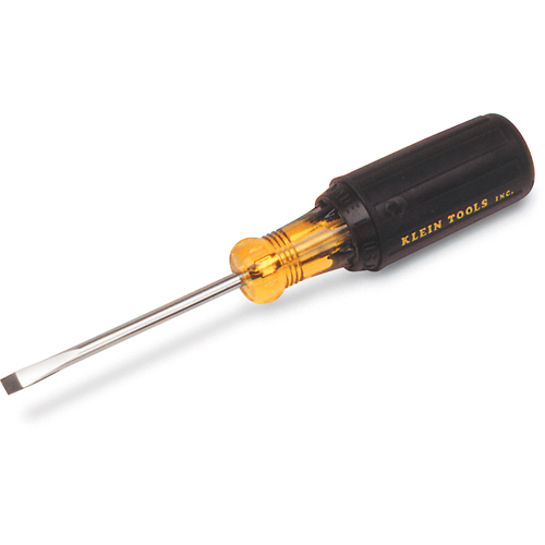 Slot Cabinet Tip Screwdriver, 3/16" Tip, Round, 11-3/4" L, Cushion Grip Handle PB Rental Co. Ltd.