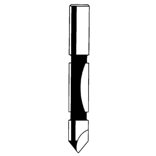 Router Bit - Panel Pilot Bit, 1/4" Dia., 3/4" H, 2-1/4" L, 1/4" Shank PB Rental Co. Ltd.