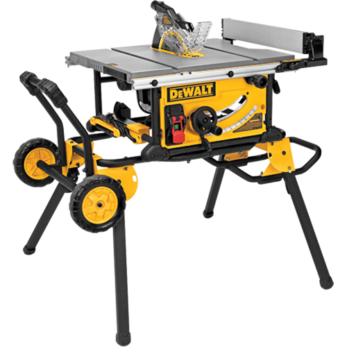 Scie de table pour chantier avec support roulant, 15 A, 4800 tr/min PB Rental Co. Ltd.