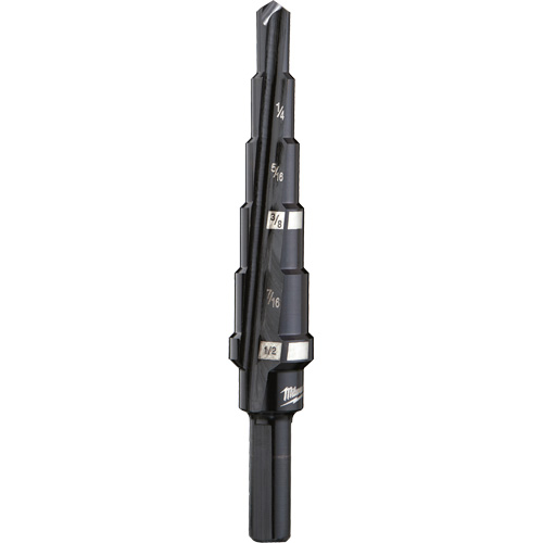 #2 Step Drill Bit, 3/16" - 1/2" , 1/16" Increments, High Speed Steel PB Rental Co. Ltd.