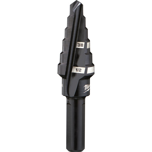 Foret &eacute;tag&eacute; no 6, 3/8" - 1/2", Incr&eacute;ments de 1/16", Acier rapide PB Rental Co. Ltd.