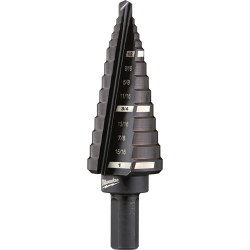 #8 Step Drill Bit, 1/2" - 1" , 1/16" Increments, High Speed Steel PB Rental Co. Ltd.