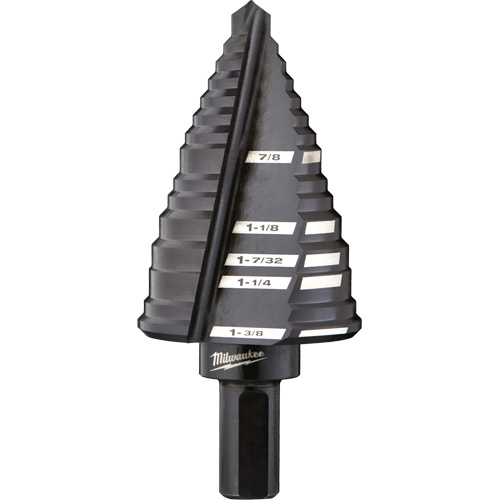 Foret &eacute;tag&eacute; no 12, 7/8" - 1-3/8", Acier rapide PB Rental Co. Ltd.