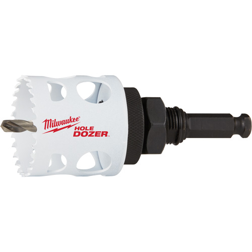 Scie-cloche Hole Dozer avec arbre, 2", Profondeur de la coupe 1-5/8", Bim&eacute;tal PB Rental Co. Ltd.