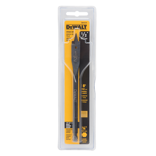 Spade Drill Bit, 1/2" Diameter, 1/2" Shank, 6" Length PB Rental Co. Ltd.