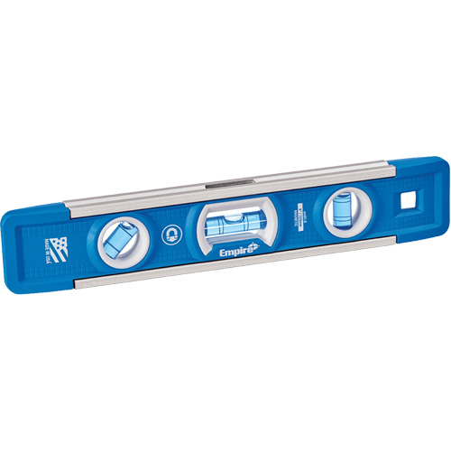 True Blue&reg; Torpedo Level, 9" L, Aluminum, 3 Vials, Magnetic PB Rental Co. Ltd.