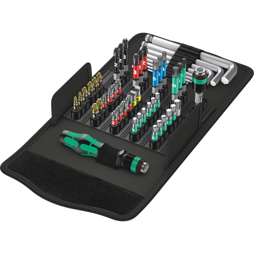 Kraftform Kompakt 100 Screw Driving set 52-PC, 6-1/32" L, Plastic Handle PB Rental Co. Ltd.