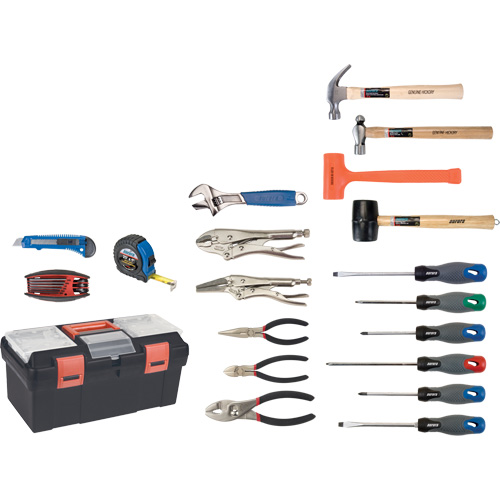 Essential Tool Set with Plastic Tool Box, 28 Pieces PB Rental Co. Ltd.