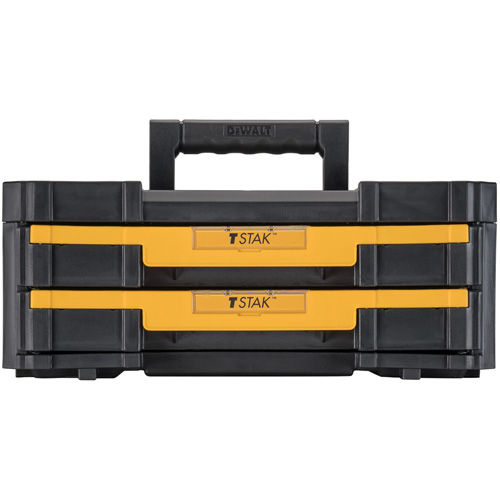 TSTAK&reg; IV Tool Box with Double Shallow Drawers, 16-1/4" x 12-1/4" x 6-3/8", Black PB Rental Co. Ltd.