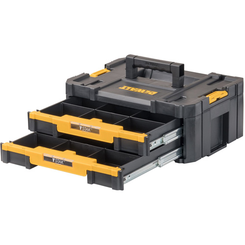 TSTAK&reg; IV Tool Box with Double Shallow Drawers, 16-1/4" x 12-1/4" x 6-3/8", Black PB Rental Co. Ltd.