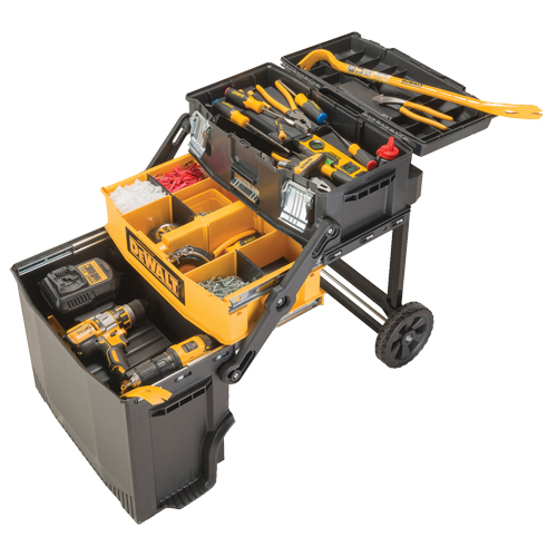 Atelier de travail &agrave; niveaux multiples, 16-3/16" la x 21-1/2" p x 28-13/16" h, Noir PB Rental Co. Ltd.