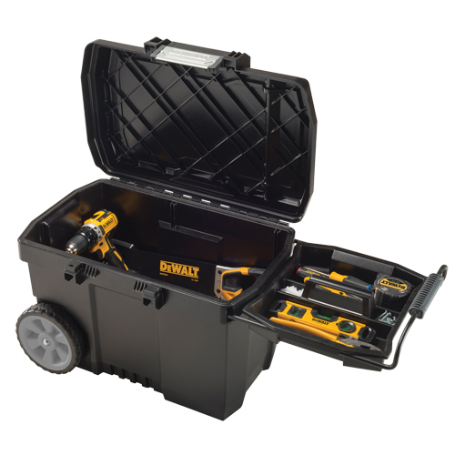 Coffre &agrave; outils pour entrepreneur, 15-19/32" la x 24-13/16" p x 16-1/2" h, Noir PB Rental Co. Ltd.