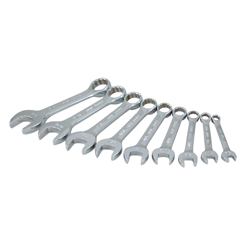 Stubby Wrench Set, Combination, 9 Pieces, Imperial PB Rental Co. Ltd.