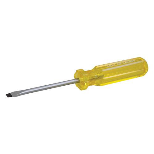 Tournevis &agrave; fente, 1/2", 16-3/4" lo, Prise Plastique PB Rental Co. Ltd.