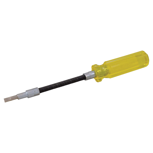 Flexible Slotted Screwdriver, 3/16" Tip, Round, 7-1/2" L, Plastic Handle PB Rental Co. Ltd.