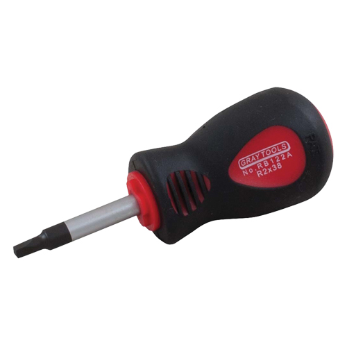 Square Recess Screwdriver, #0 Tip, Round, 4" L, Cushion Grip Handle PB Rental Co. Ltd.