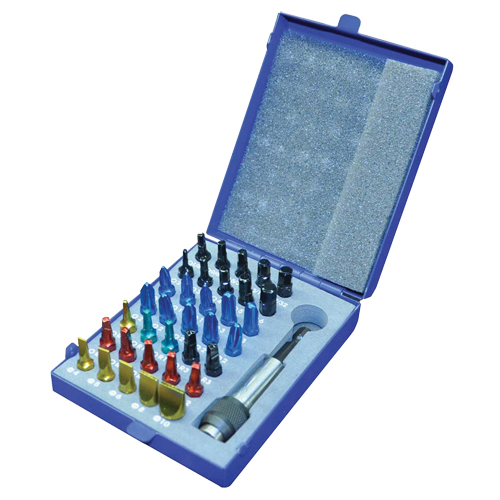 Jeu d'embouts &agrave; ins&eacute;rer de couleur avec boîtier en m&eacute;tal, 36 Mcx, Hexagonale/Phillips/&agrave; fentes/Carr&eacute; PB Rental Co. Ltd.