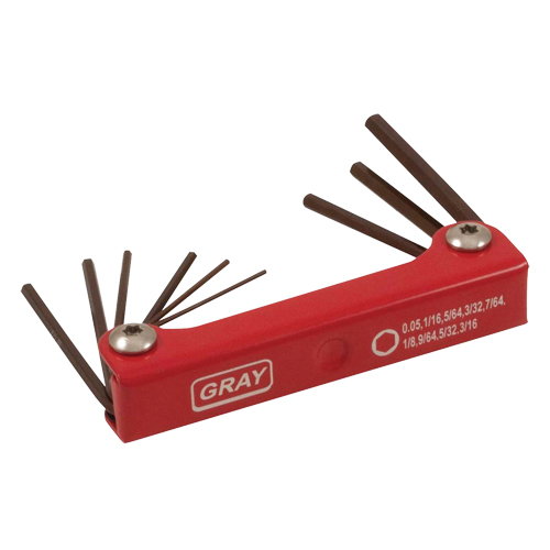 Folding Hex Key Set, 9 Pcs., Imperial PB Rental Co. Ltd.