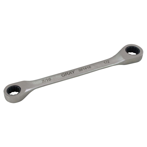 Cl&eacute; &agrave; cliquet polygonale double pour engrenage, 12 pans, 7/16" x 1/2", Fini Ordinaire PB Rental Co. Ltd.