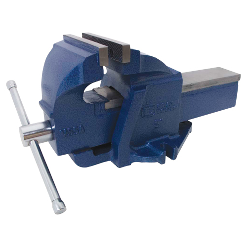 &eacute;tau d'&eacute;tabli en fonte ductile pour m&eacute;canicien, Largeur des m&acirc;choires 5", Profondeur de la gorge 3-3/10" PB Rental Co. Ltd.