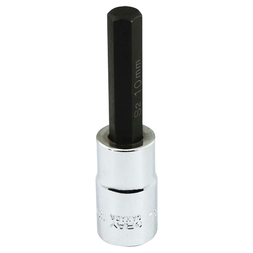Bit Socket, Hex, 10 mm x 81 mm L, 1/2" Square Drive Drive PB Rental Co. Ltd.