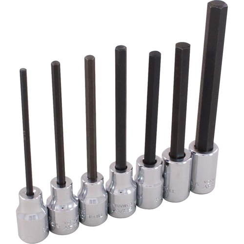 Hex Head Socket Set, Hex, 3/8" Drive, 7 Pcs PB Rental Co. Ltd.