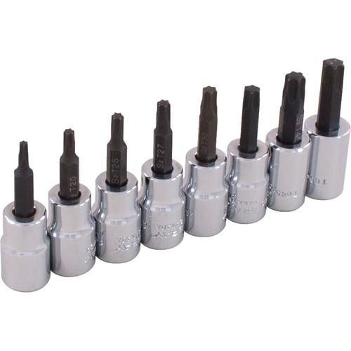 Jeu de douilles, Torx, Prise 3/8", 8 mrcx PB Rental Co. Ltd.