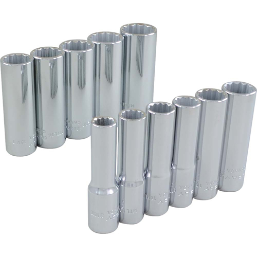 Jeu de douilles, 11 Mcx, Prise de 3/8", Profond PB Rental Co. Ltd.