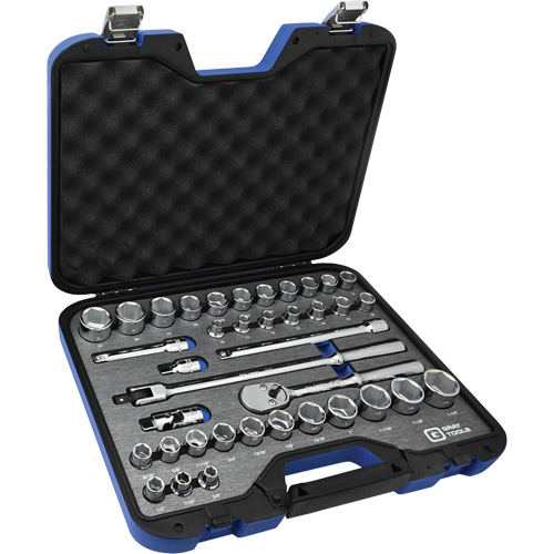 SAE & Metric Socket & Attachments Set, 38 Pcs, 1/2" Drive Size PB Rental Co. Ltd.