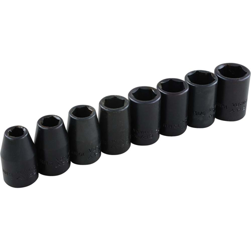 Socket Set, 8 Pcs, Impact, 3/8" Drive Size, Deep PB Rental Co. Ltd.