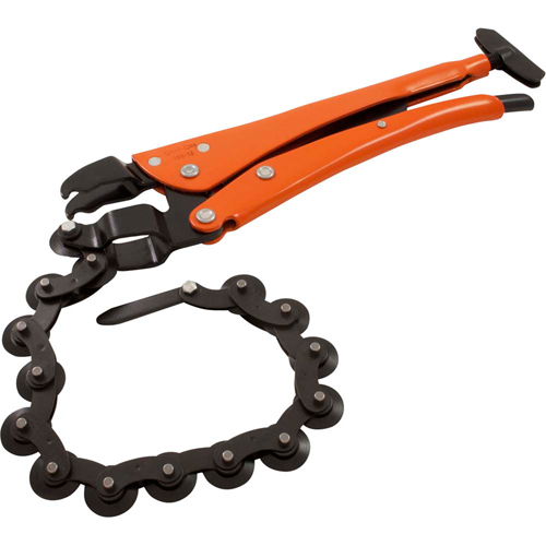 Locking Chain Pipe Cutter Pliers, 12-1/2" Length, Omnium Grip PB Rental Co. Ltd.