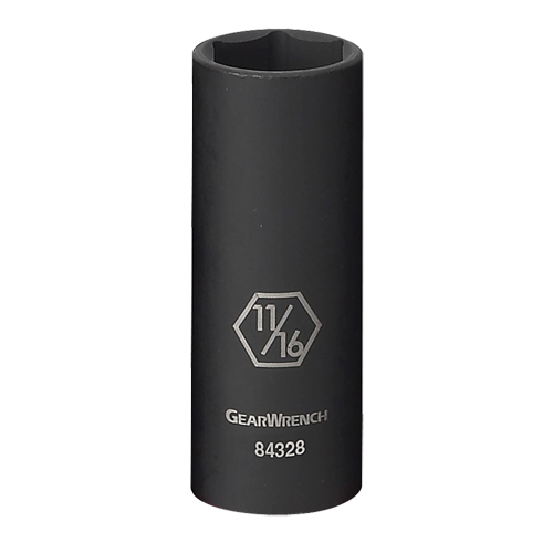 Socket, Impact, 1/2", 3/8" Drive, 6 Points, Deep PB Rental Co. Ltd.