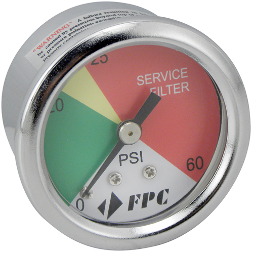 PG1326 Manom&egrave;tre pour filtre de transmission,  2", 0 - 60 psi, Fixation arri&egrave;re, Analogique PB Rental Co. Ltd.