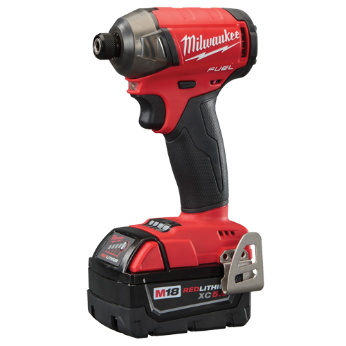 Ensemble de tournevis hexagonal hydraulique &agrave; percussion 1/4" M18 Fuel Surge, 1/4", 37,5 lb-pi Couple max., 18 V PB Rental Co. Ltd.
