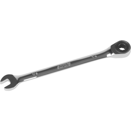 SAE Ratcheting Combination Wrench, 12 Point, 1/4", Chrome Finish PB Rental Co. Ltd.