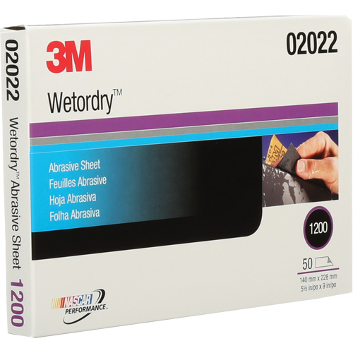 Feuille abrasive Wetordry 401Q, 5-1/2" x 9", Grain Fin, Carbure de silicium PB Rental Co. Ltd.