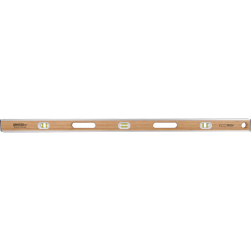 Niveau en bambou Eco-Tech, Poutre en I, 48" lo, Bois, 3, Non magn&eacute;tique PB Rental Co. Ltd.