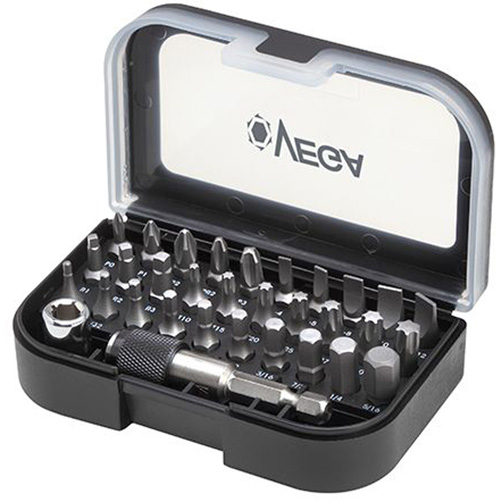 Driver Bit Set, 32 Pcs., Hex/Phillips/Slotted/Square/Torx&reg; PB Rental Co. Ltd.