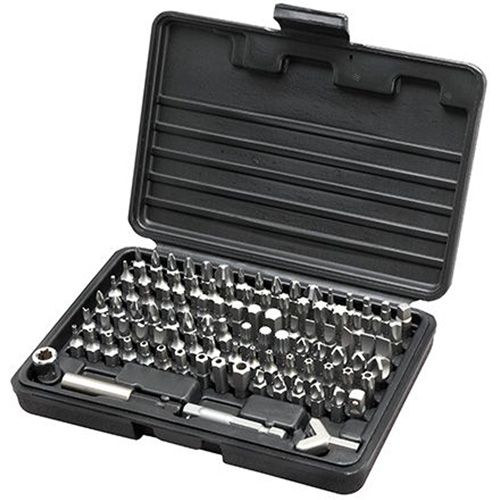 Master Driver Bit Set, 100 Pcs., Clutch/Hex/Phillips/Pozidriv&reg;/Spanner/Square/Torq-Set&reg;/Torx&reg;/Torx&reg; Tamper/Triple Square PB Rental Co. Ltd.