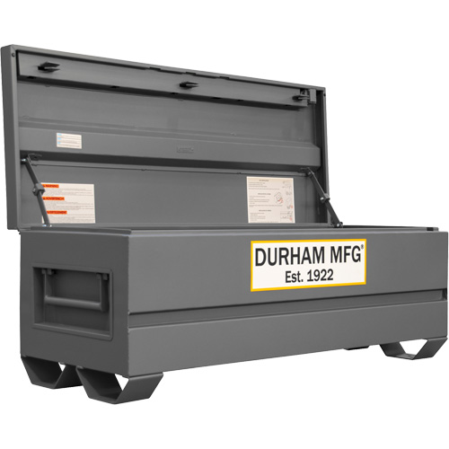 Boîte de rangement pour le chantier, 60" x 24" x 22-3/4", Acier, Gris PB Rental Co. Ltd.