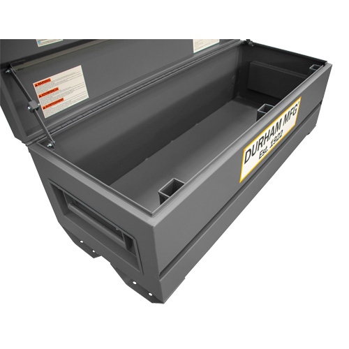 Boîte de rangement pour le chantier, 60" x 24" x 22-3/4", Acier, Gris PB Rental Co. Ltd.