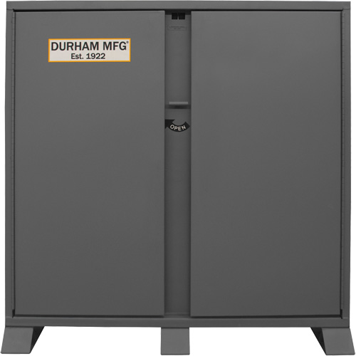Armoire de rangement avec tablettes pour le chantier, Acier, 47,5 pi³, Gris PB Rental Co. Ltd.