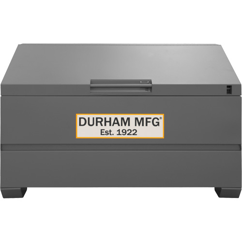 Jobsite Sloped Lid Storage Box, 60" x 30" x 39-3/8", Steel, Grey PB Rental Co. Ltd.