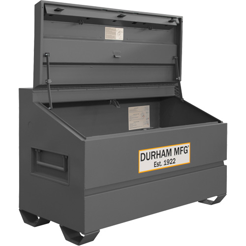 Jobsite Sloped Lid Storage Box, 60" x 30" x 39-3/8", Steel, Grey PB Rental Co. Ltd.