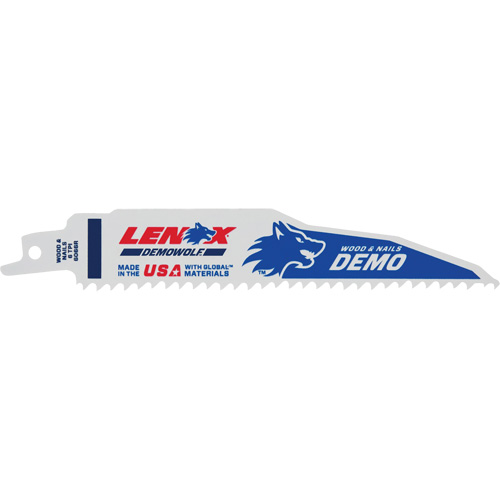 Demolition Reciprocating Saw Blade, Bi-Metal, 6 TPI, 6" L x 1" W PB Rental Co. Ltd.