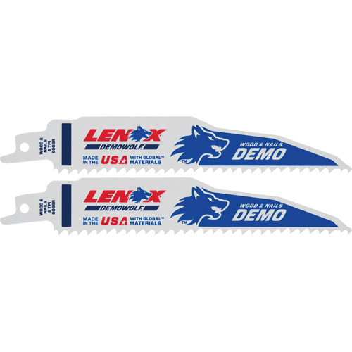 Demolition Reciprocating Saw Blade, Bi-Metal, 6 TPI, 6" L x 1" W PB Rental Co. Ltd.